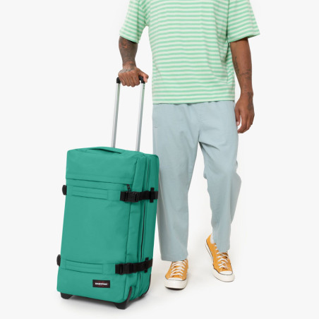 Eastpak Transit'r M Soft Wheeled Travel Bag 6j8 botanic green