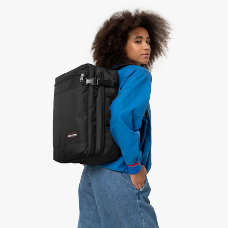 Eastpak Transit'r Pack Bagage cabine 2 en 1 Noir porté