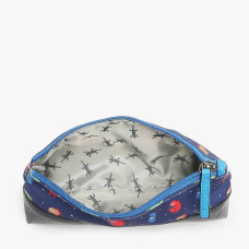 Chameleon Retro Navy Monster Pencil Case
