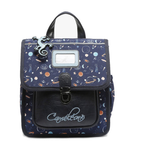 Caméléon Retro Backpack 28cm Blue Planet
