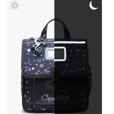 Caméléon Rétro Sac A Dos 28cm Blue Planet face