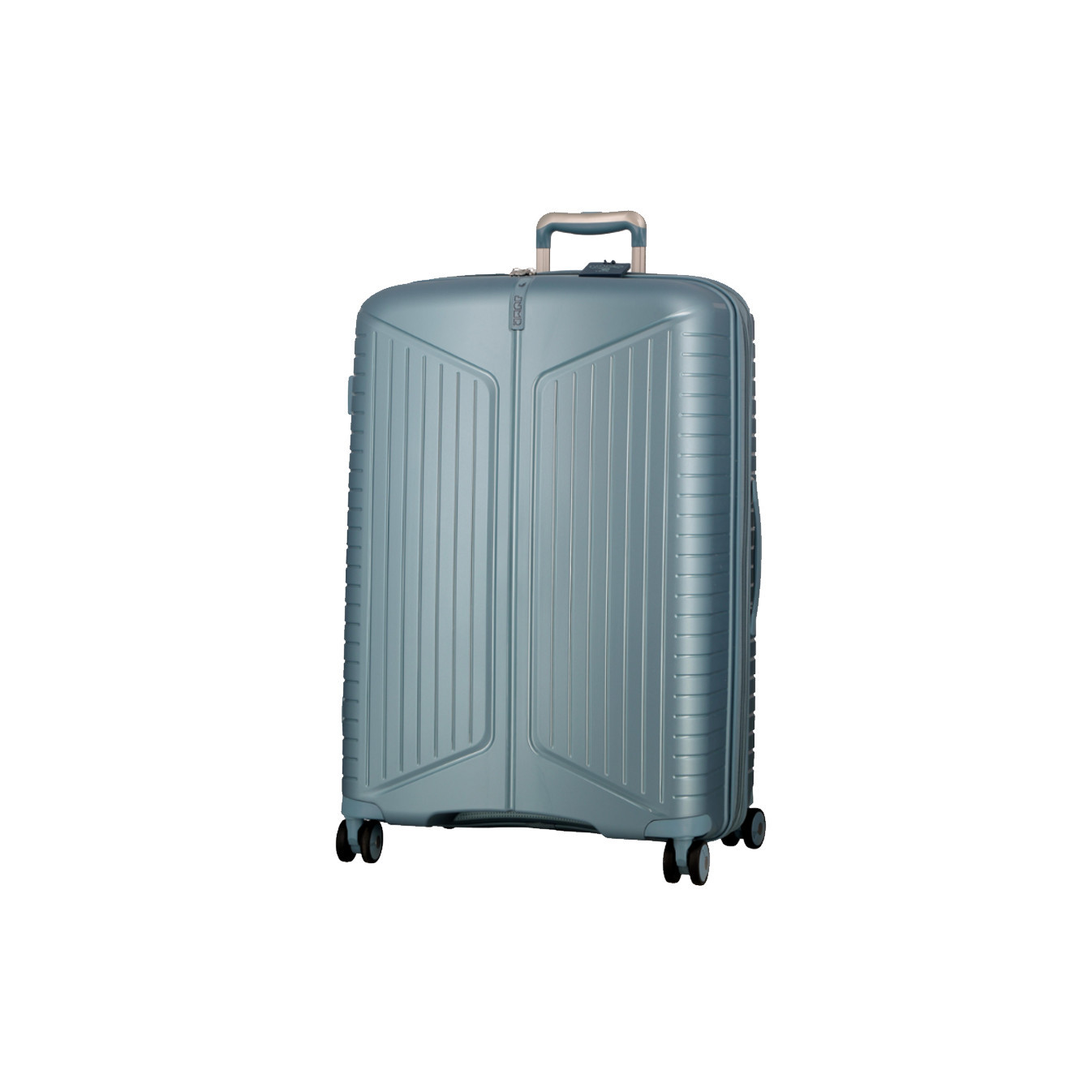 Jump EV28 Valise 76cm 4 Roues Extensible Bleu Ciel face