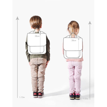 Caméléon Retro Backpack 28cm Blue Planet