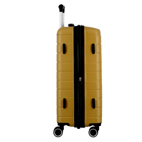 Jump Esco Medium Suitcase 66cm 4 Wheels Expandable Mustard