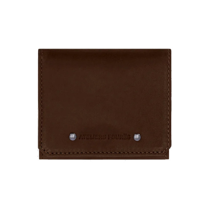 Ateliers Fourès Baroudeur Coin Purse Box Cognac