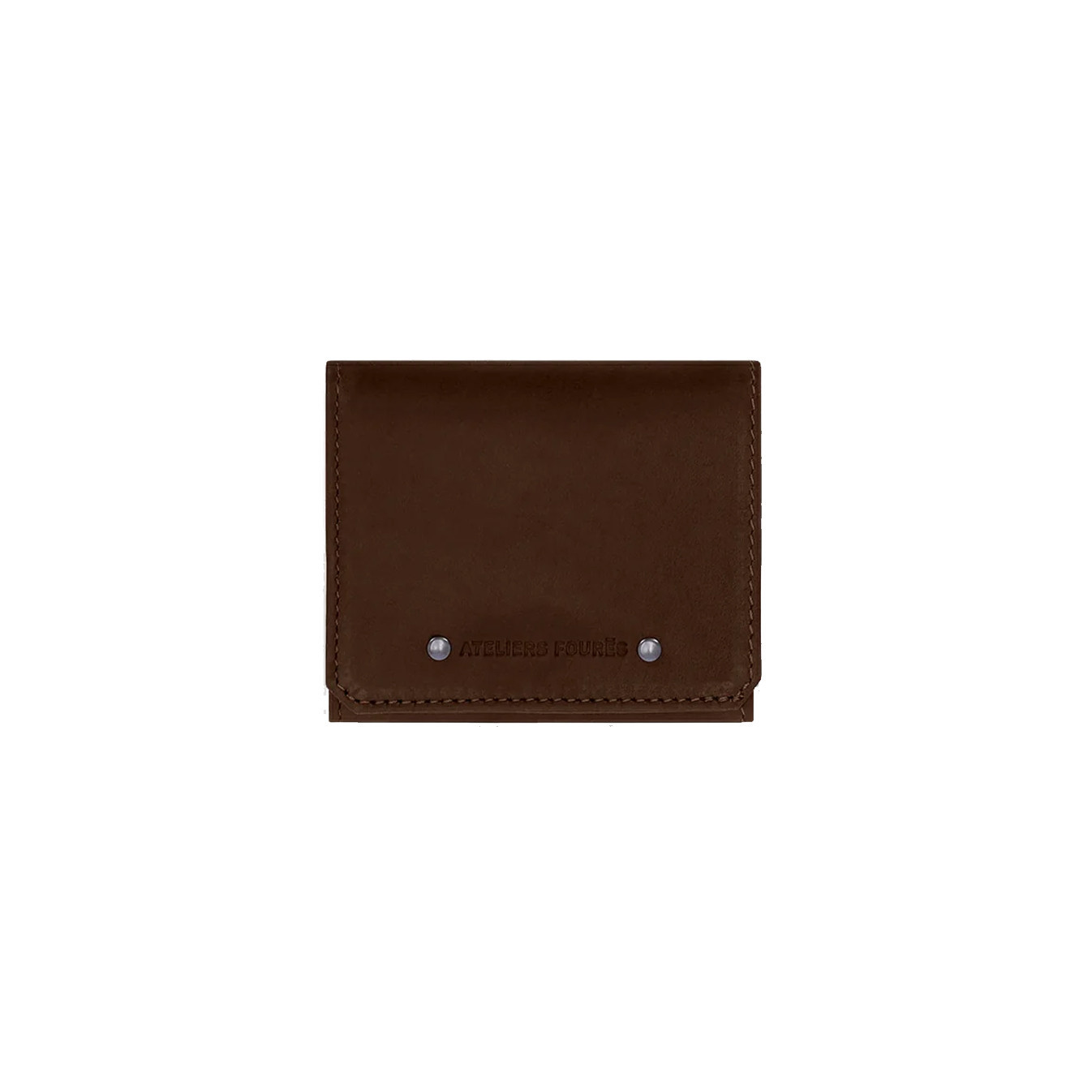 Ateliers Fourès Baroudeur Coin Purse Box Cognac