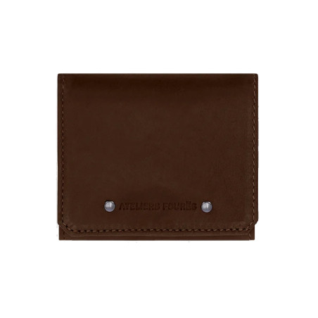 Ateliers Fourès Baroudeur Coin Purse Box Cognac