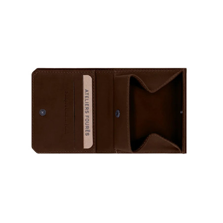 Ateliers Fourès Baroudeur Coin Purse Box Cognac