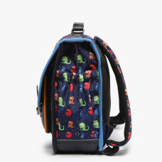 Camaleon Retro 35cm School Bag Navy Monster