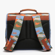 Camaleon Retro 35cm Orange Dino Backpack