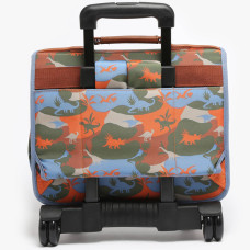 Caméléon Rétro Cartable A Roulettes 35cm Orange Dino
