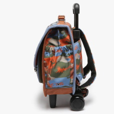Caméléon Rétro Cartable A Roulettes 35cm Orange Dino COTE