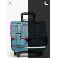 Caméléon Vintage Fantasy Wheeled School Bag 38cm Blue Garden