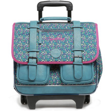 Caméléon Vintage Fantasy Wheeled School Bag 38cm Blue Garden