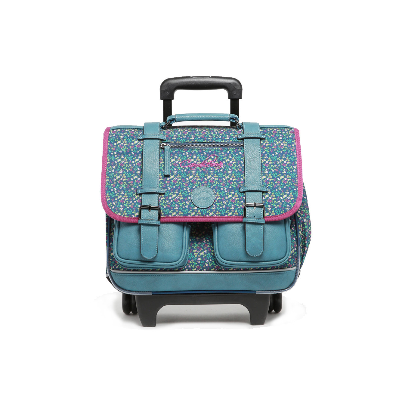 Caméléon Vintage Fantasy Wheeled School Bag 38cm Blue Garden