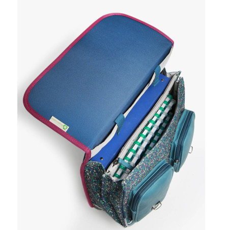 Caméléon Vintage Fantasy Wheeled School Bag 38cm Blue Garden