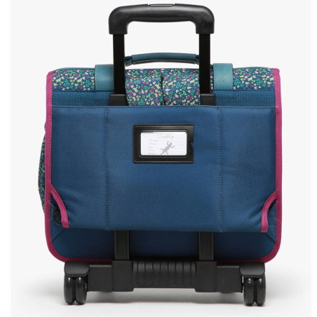Caméléon Vintage Fantasy Wheeled School Bag 38cm Blue Garden