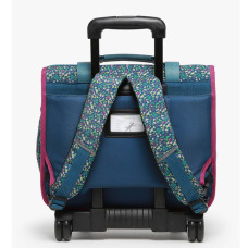 Caméléon Vintage Fantasy Wheeled School Bag 38cm Blue Garden