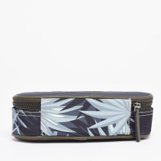 Chameleon Oval Pencil Case Vintage Urban Grey Tropical