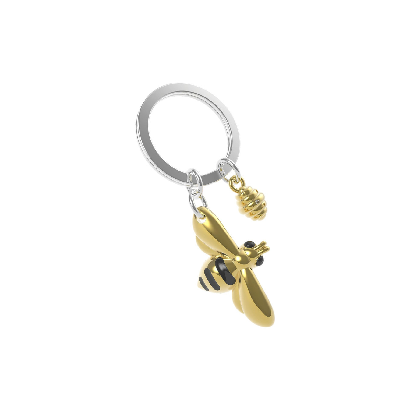 Metalmorphose Bee Keychain & its Swarm