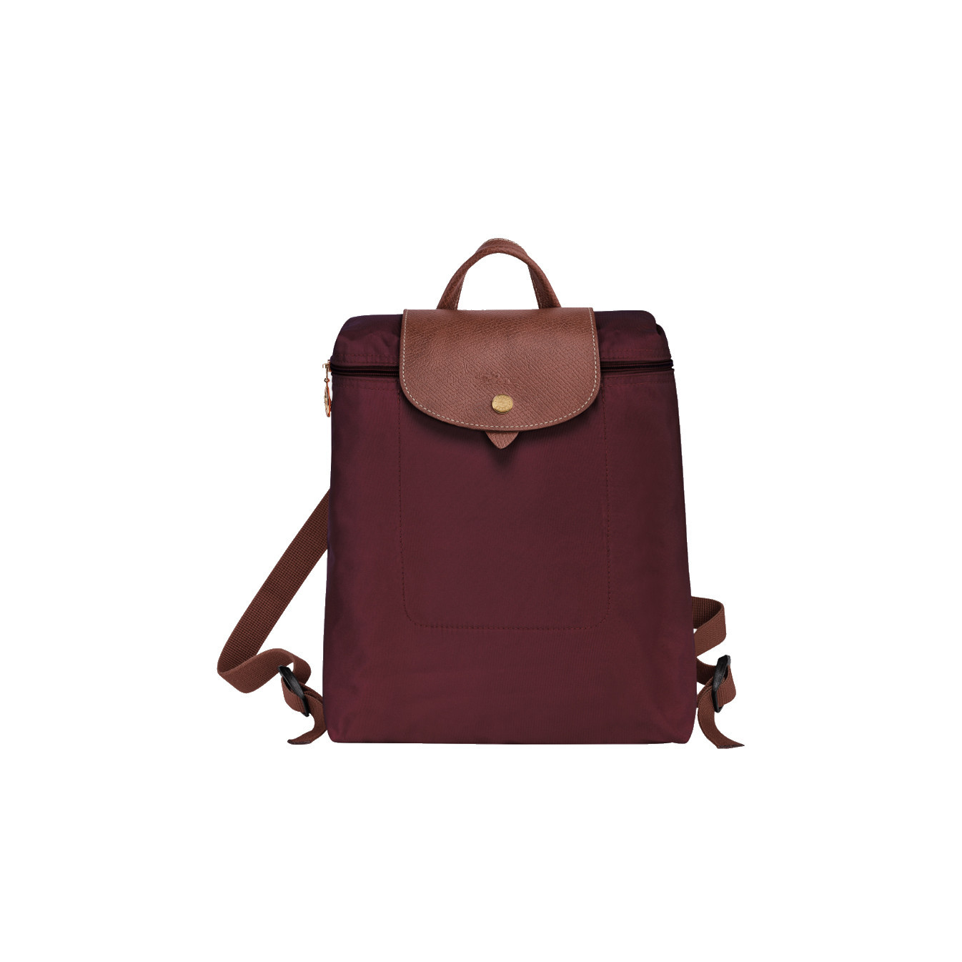 Longchamp The Original Folding Burgundy Backpack