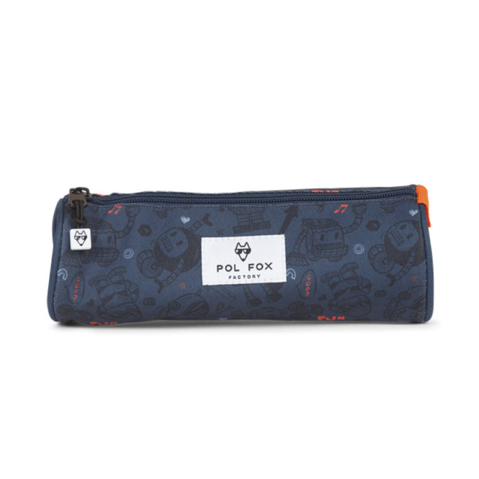 Pol Fox Round Robot Pencil Case