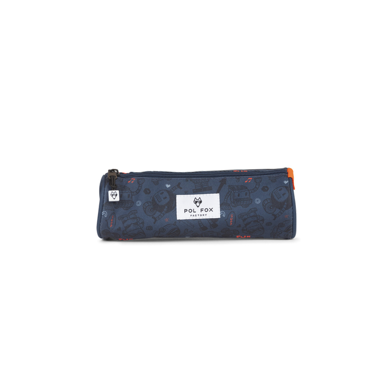 Pol Fox Round Robot Pencil Case