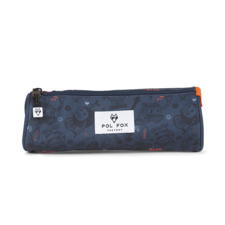 Pol Fox Round Robot Pencil Case
