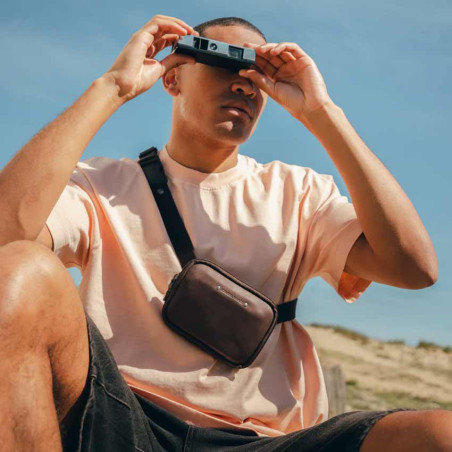 Ateliers Fourès Baroudeur Belt Pouch F9321 Cognac