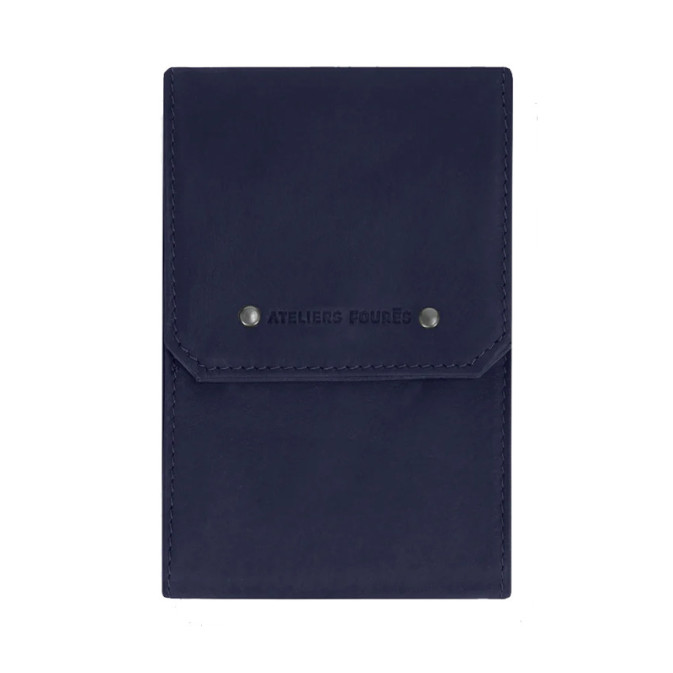 Ateliers Fourès Baroudeur Cheque Card Holder Folding F9129 Marine