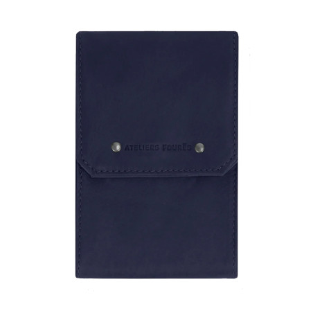 Ateliers Fourès Baroudeur Cheque Card Holder Folding F9129 Marine