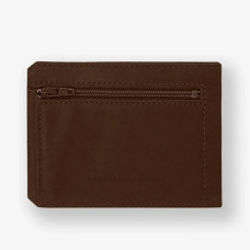 Fourès Workshops Baroudeur Wallet with coin pocket on back F944 Cognac