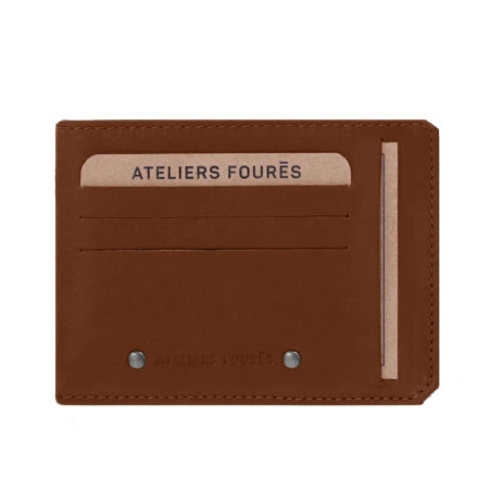 Ateliers Foures Baroudeur Wallet with coin pocket on the back F944 ...