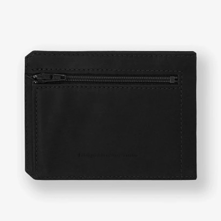 Fourès Workshops Baroudeur Wallet with Back Coin Pocket F944 Black