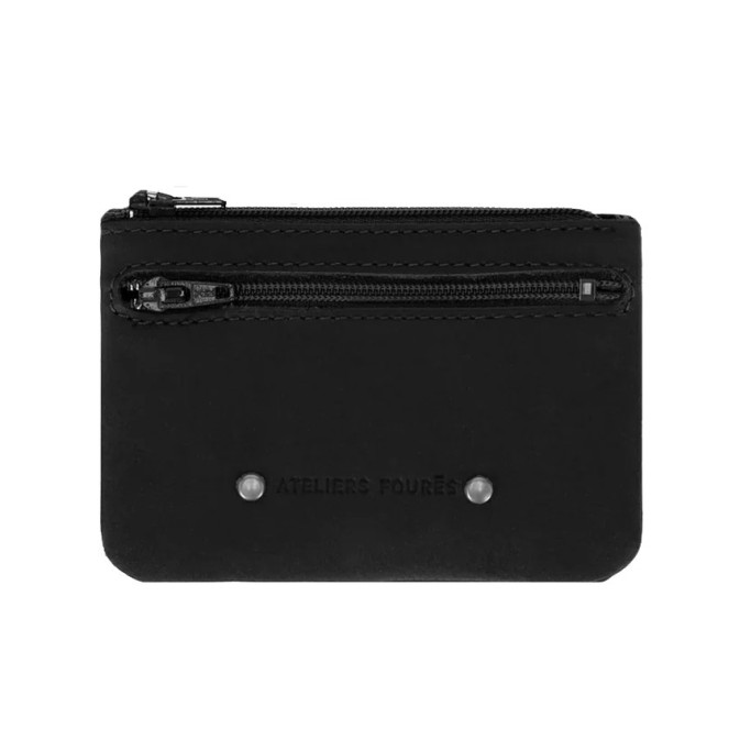 JL Foures Baroudeur Black Coin Purse