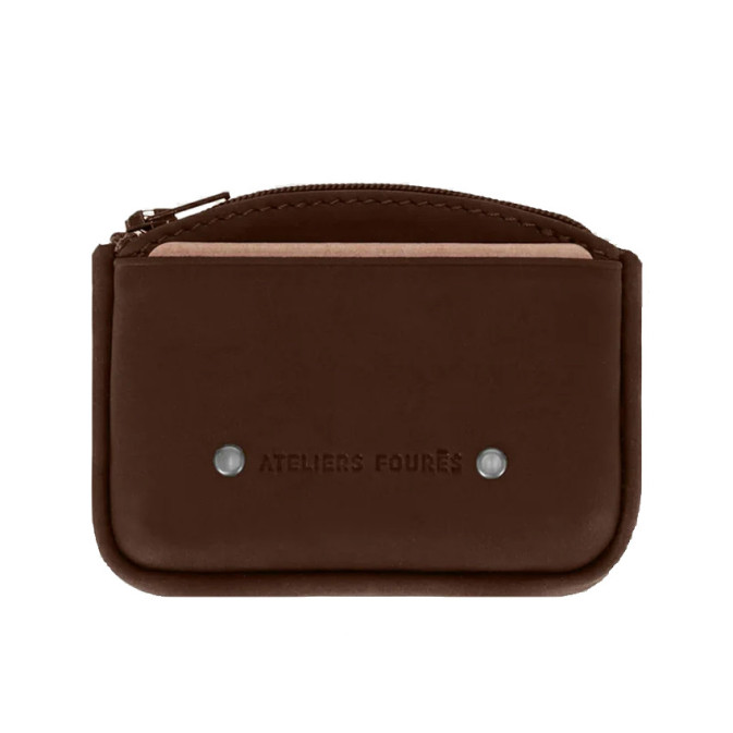 Ateliers Fourès Baroudeur Coin Purse F9104 Cognac