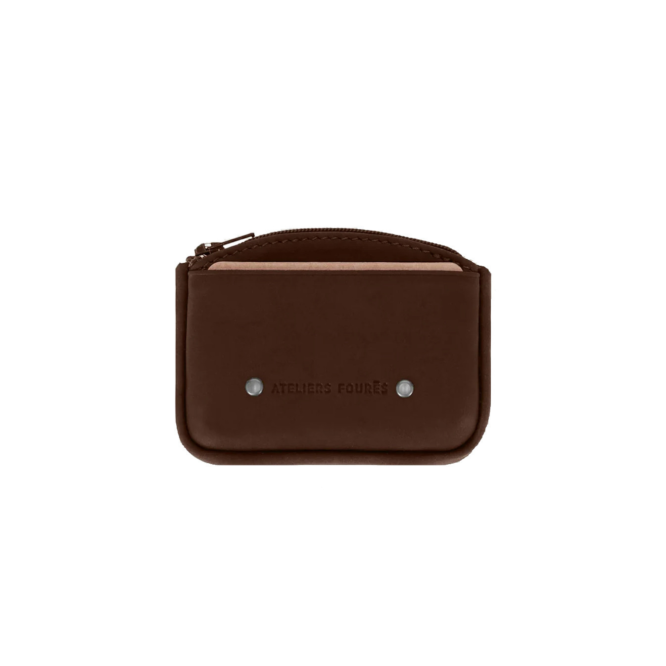 Ateliers Fourès Baroudeur Coin Purse F9104 Cognac