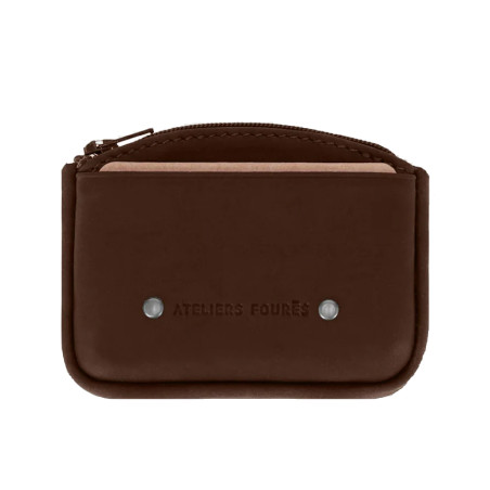 Ateliers Fourès Baroudeur Coin Purse F9104 Cognac
