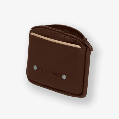 Ateliers Fourès Baroudeur Coin Purse F9104 Cognac