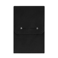 Ateliers Fourès Baroudeur Collapsible Checkbook Holder F9129 Black