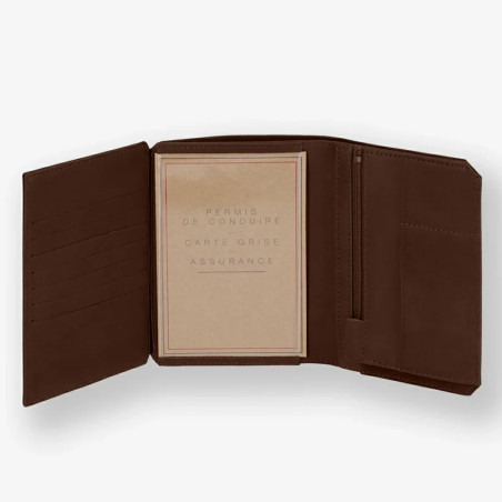 Fourès Workshops Baroudeur Grand Wallet 14 Cards F9120 Cognac
