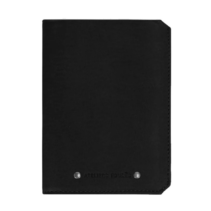 Ateliers Fourès Baroudeur Grand Wallet 14 Credit Cards F9120 Black