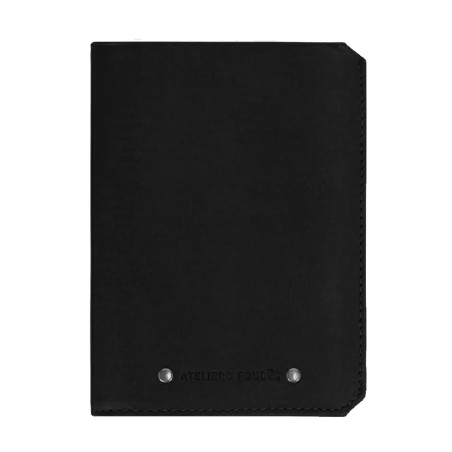 Ateliers Fourès Baroudeur Grand Wallet 14 Credit Cards F9120 Black