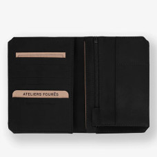 Ateliers Fourès Baroudeur Grand Wallet 14 Credit Cards F9120 Black