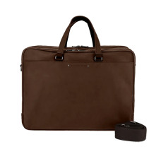 Fourès Workshops Ithaque Leather Satchel 2 Compartments F9952 Cognac