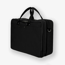 Ateliers Fourès Ithaque Leather Satchel 2 Compartments F9952 Black