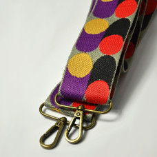 Farfouillette Accessories 5cm Multicolor Polka Dot Shoulder Strap