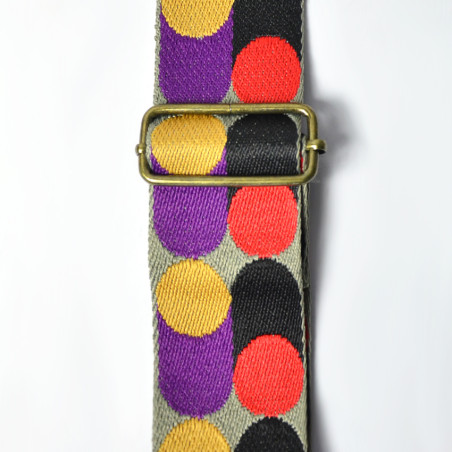 Farfouillette Accessories 5cm Multicolor Polka Dot Shoulder Strap