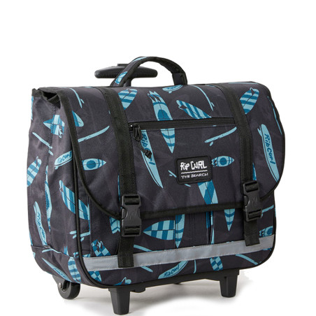 Rip Curl Back To School Wheeled Backpack Black Blue