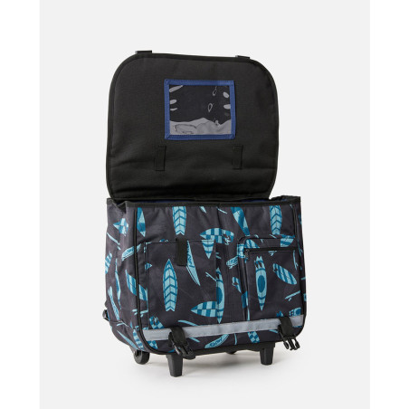 Rip Curl Back To School Wheeled Backpack Black Blue